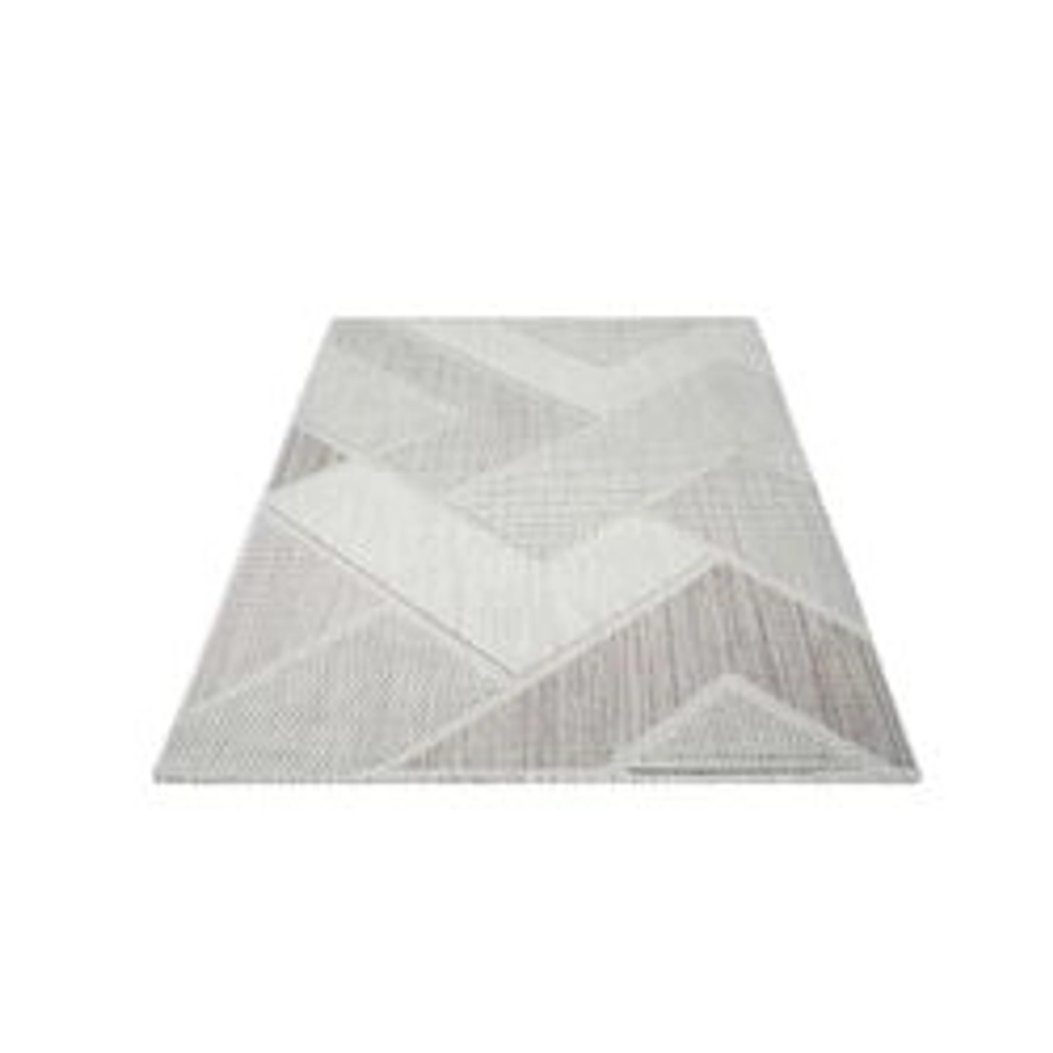payé Teppich Linda 77 Kurzflor 160x230 cm Grün Geo-Muster günstig online kaufen