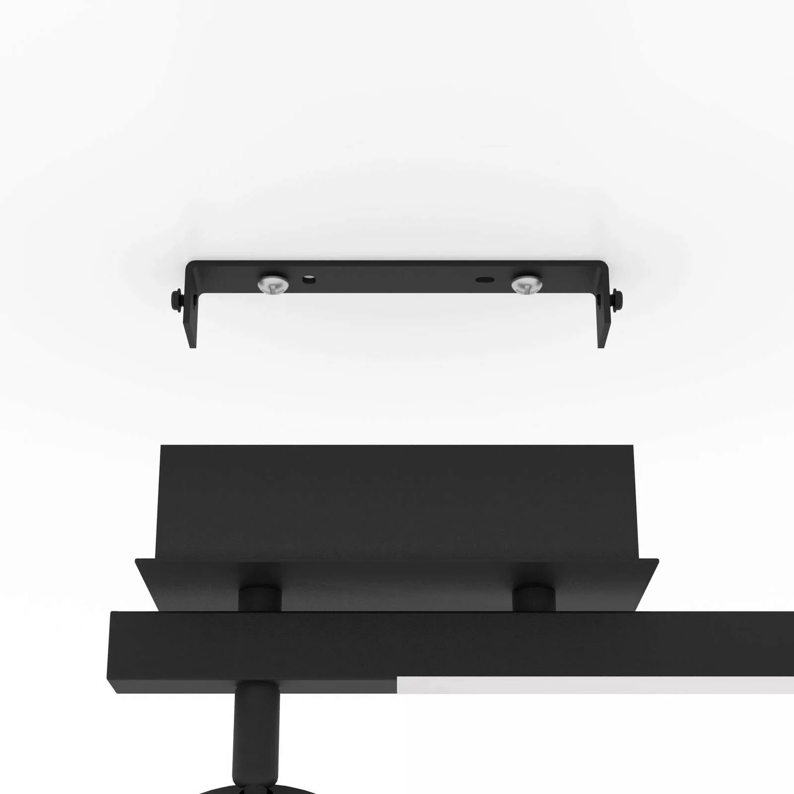 LED-Deckenspot Cardillio 2 schwarz mit einem Ring günstig online kaufen