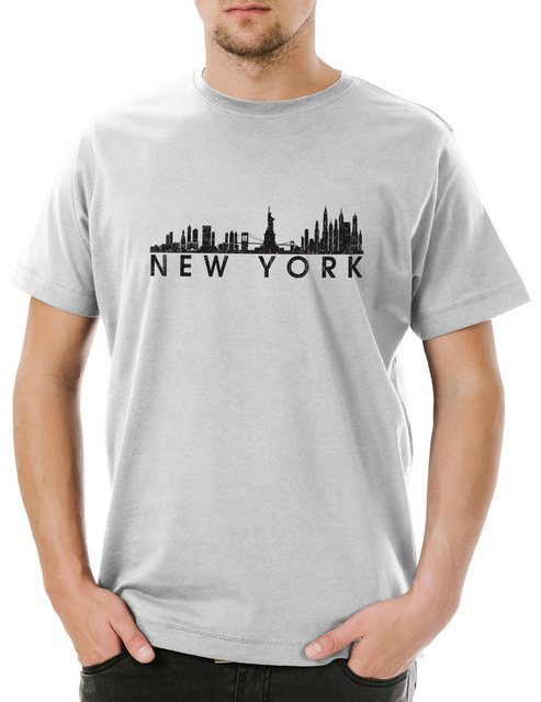 Urban Backwoods Print-Shirt Skyline New York Herren T-Shirt Stadt City Fun günstig online kaufen