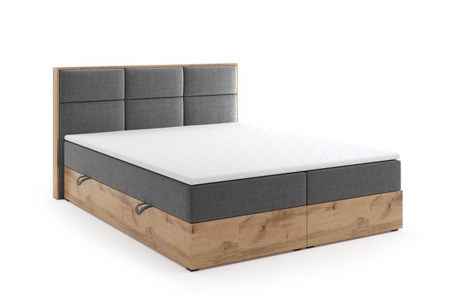 Labett Boxspringbett aus Holz im Loft-Stil LOLY 140x200 160x200 180x200 200 günstig online kaufen