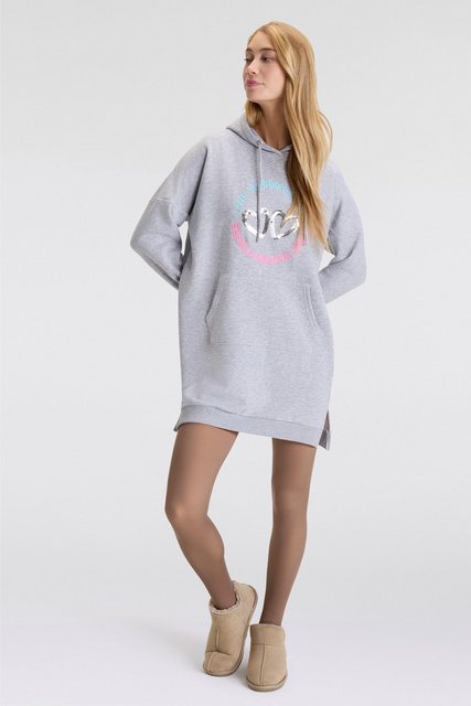 Zwillingsherz Sweatkleid ""Love Yourself More"", mit Kapuze, Taschen, Front günstig online kaufen