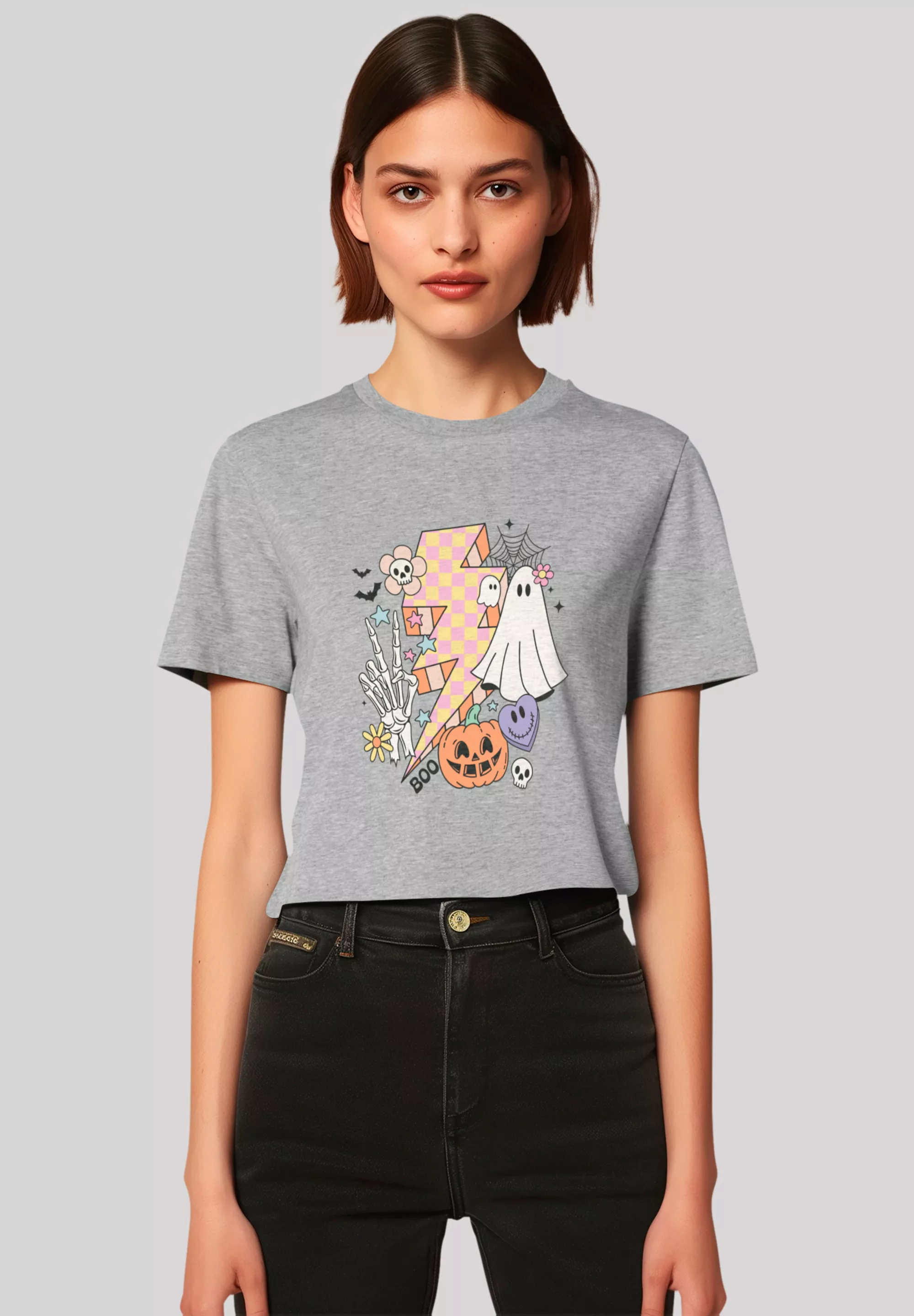 F4NT4STIC T-Shirt "Retro Halloween Lightning", Premium Qualität, Unisex Sch günstig online kaufen