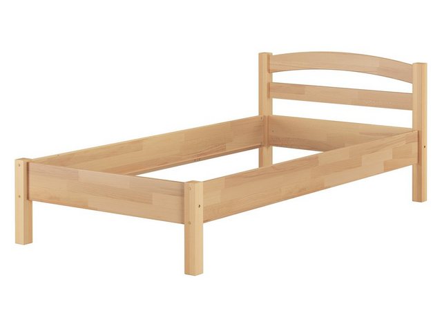 ERST-HOLZ Bett Einzelbett 90x200 Bettgestell aus Buchenholz, Buchefarblos l günstig online kaufen