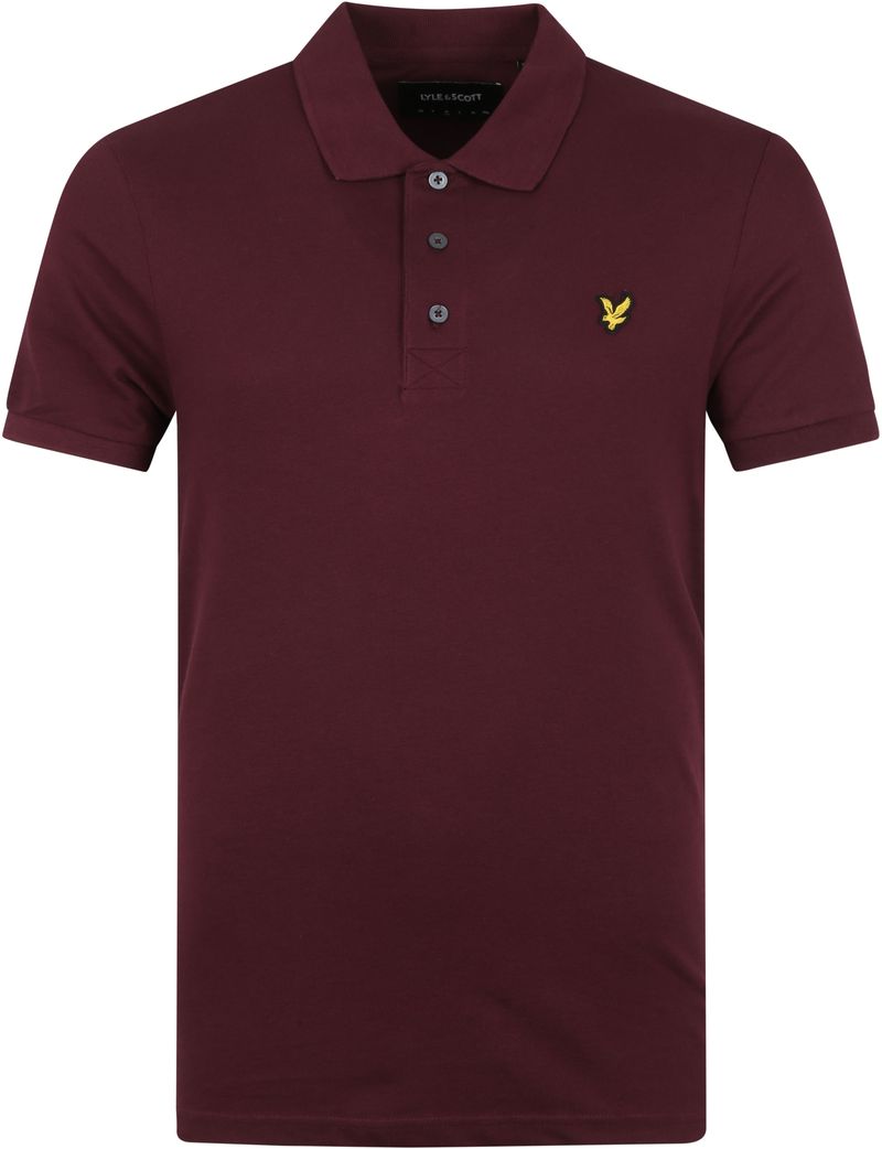 Lyle and Scott Poloshirt Burgundy - Größe S günstig online kaufen