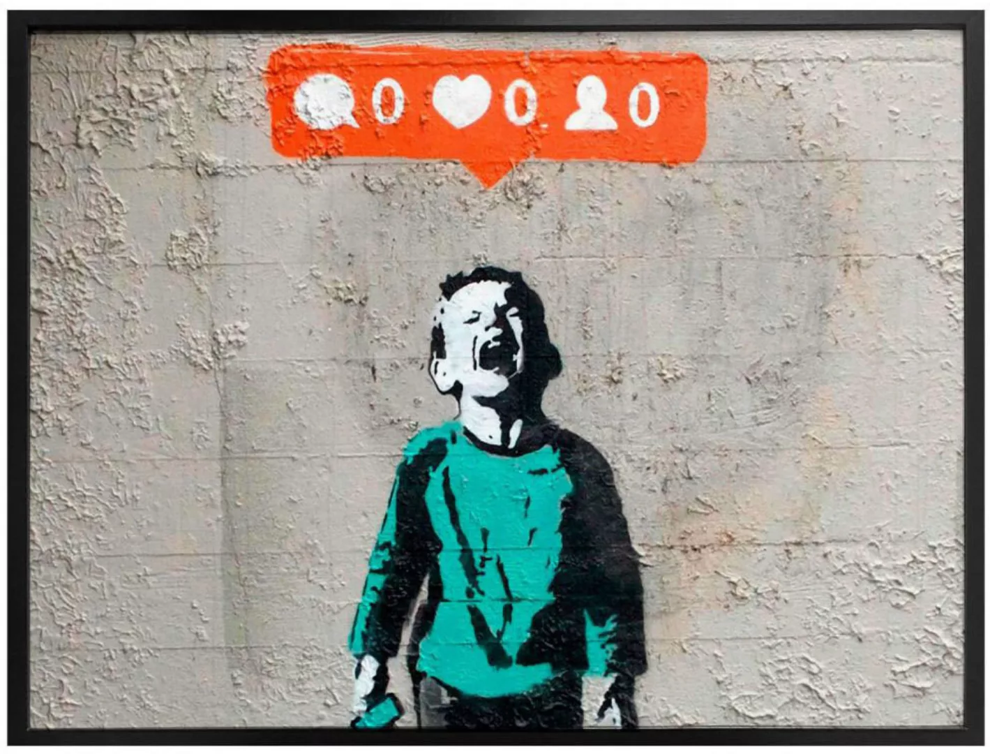 Wall-Art Poster "Graffiti Bilder Nobody likes me", Schriftzug, (1 St.) günstig online kaufen