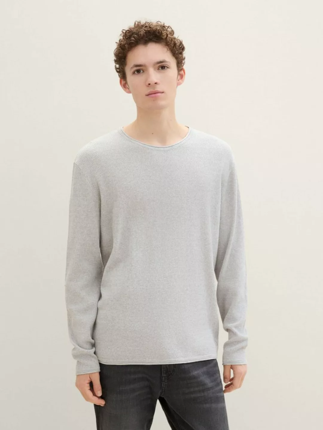 TOM TAILOR Denim Strickpullover Strukturierter Pullover günstig online kaufen