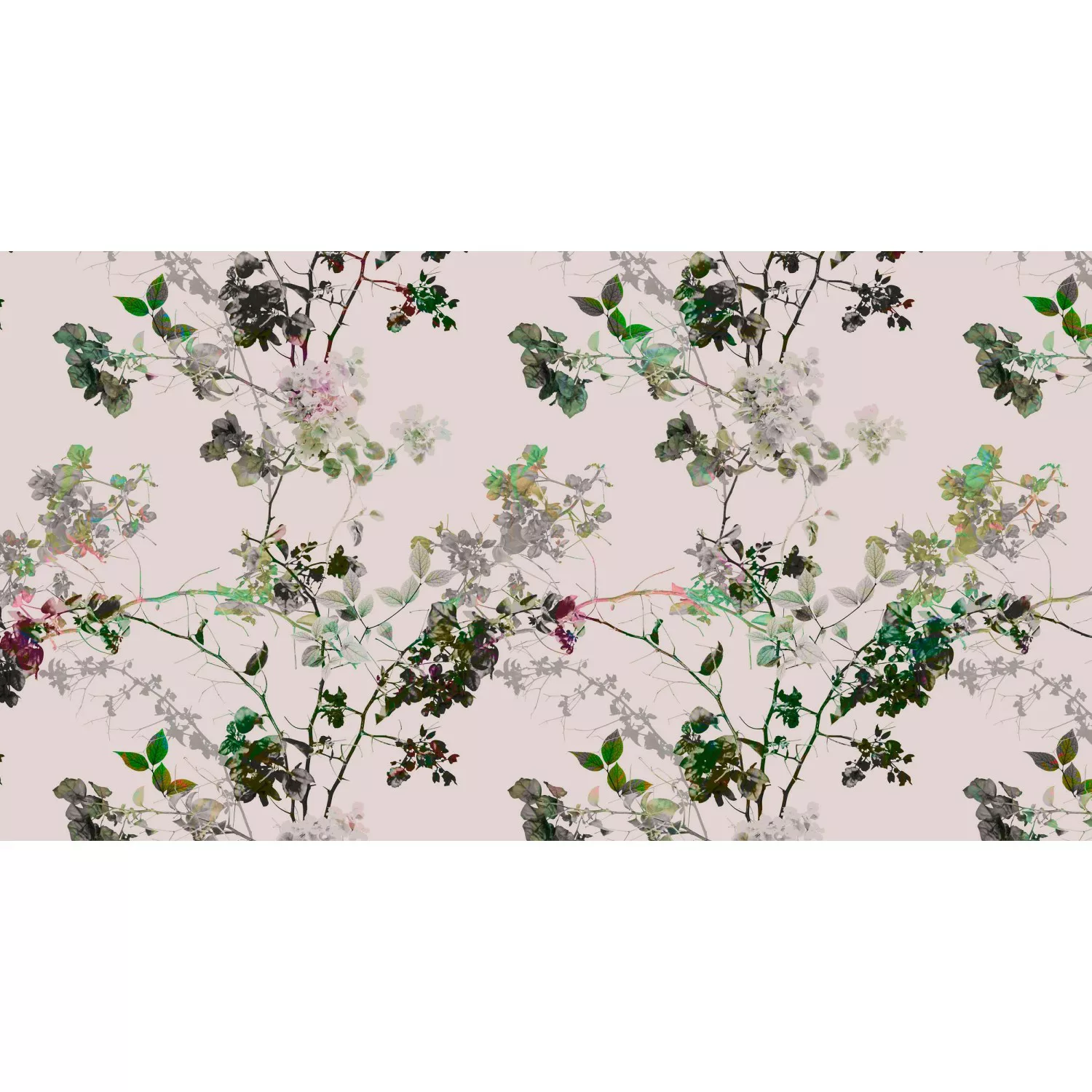 Fototapete Blumen Äste Rosa Creme 5,00 m x 2,70 m FSC® günstig online kaufen