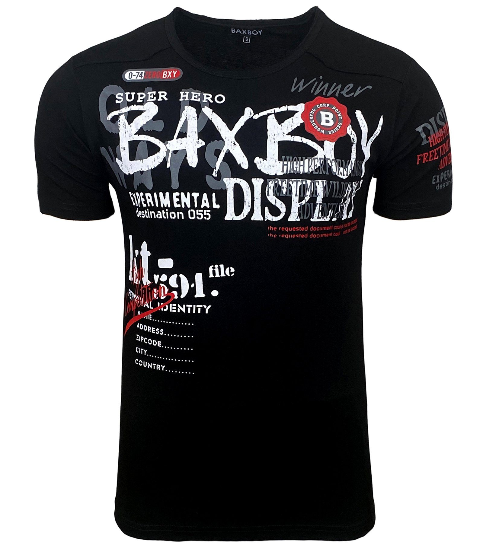 Baxboy T-Shirt Baxboy Moderner Männer Kurzarm günstig online kaufen