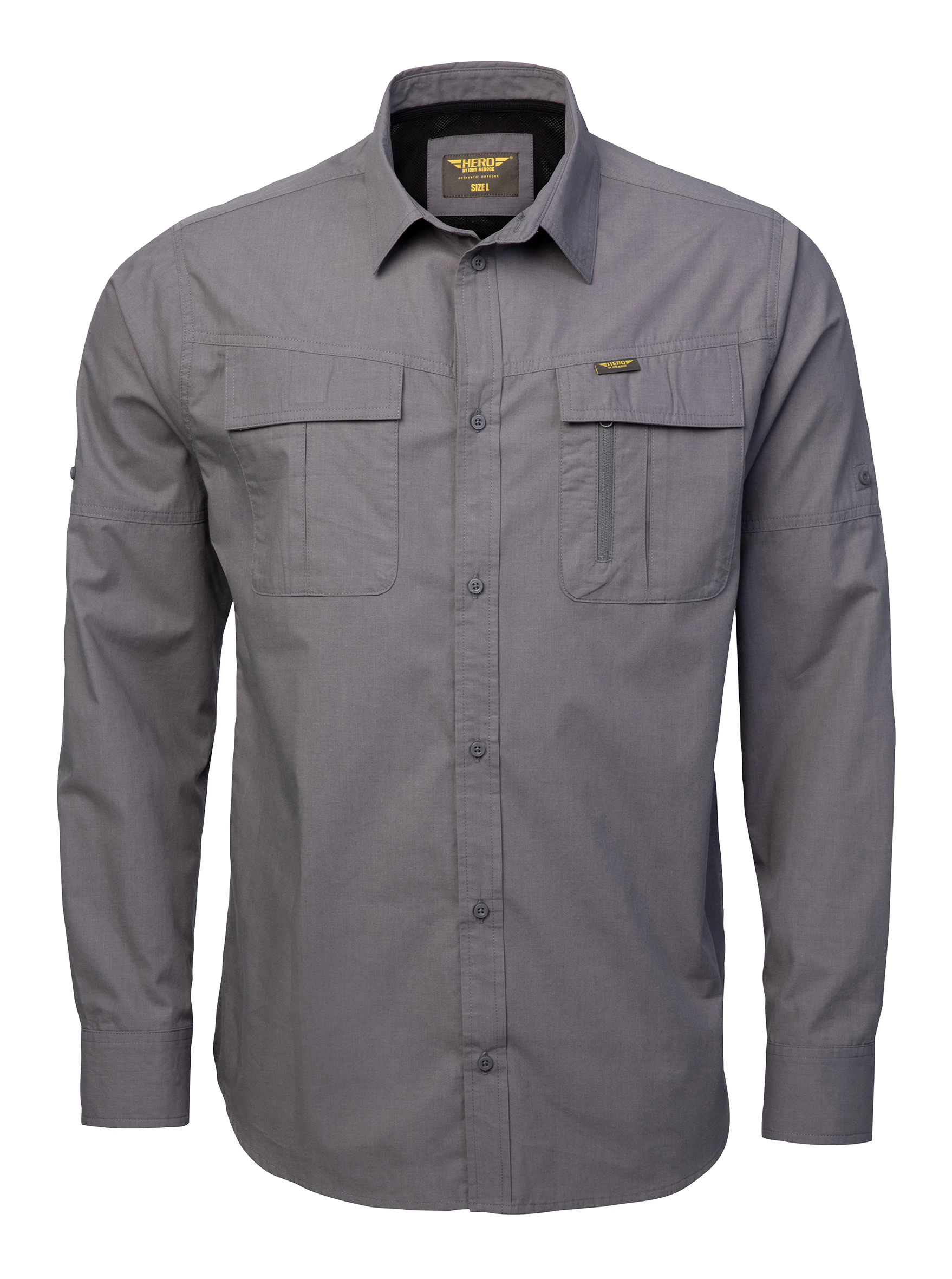 HERO by John Medoox Langarmshirt "HARRY Kent Hemd Langarm", Regular Fit Cas günstig online kaufen