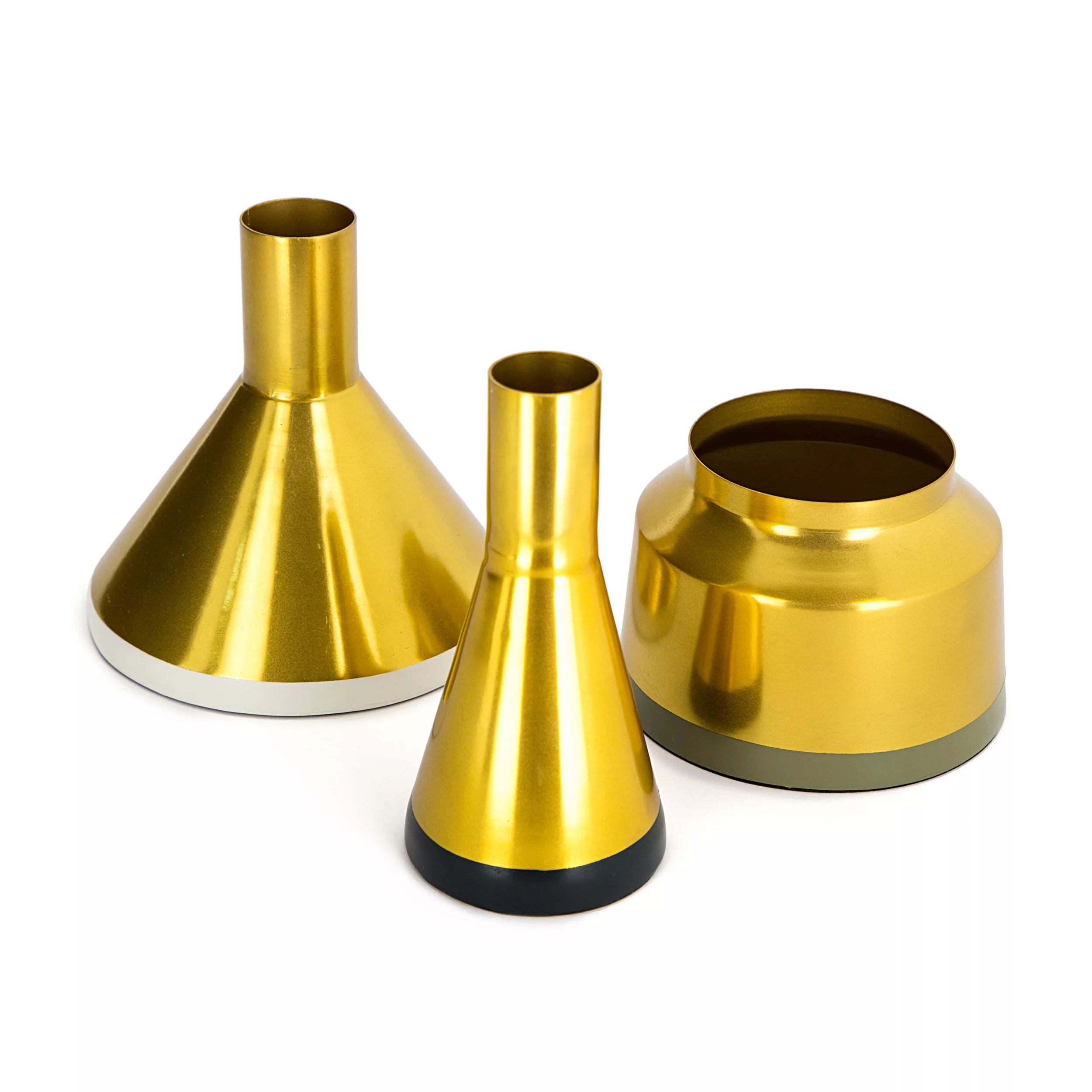 Kayoom Vasen 3er Set Culture 160 Gold Weiß Grün Grau günstig online kaufen