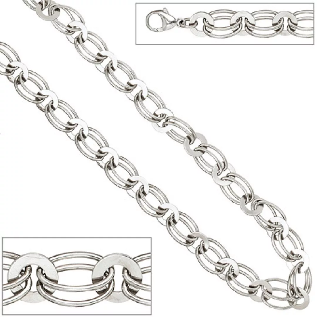 SIGO Halskette Kette 925 Sterling Silber rhodiniert 45 cm Silberkette Karab günstig online kaufen
