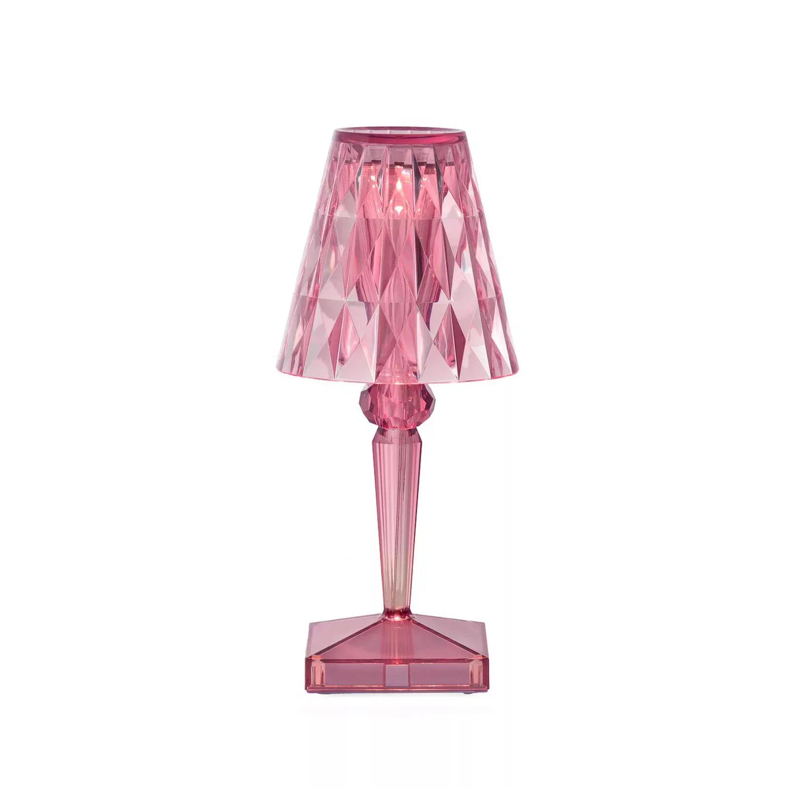 Kartell LED-Akku-Tischlampe Battery, pink pastell, IP54 günstig online kaufen