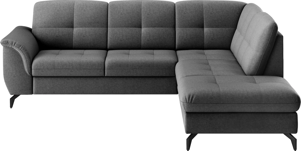 sit&more Ecksofa "Zora L-Form", wahlweise mit Bettfunktion und Bettkasten günstig online kaufen