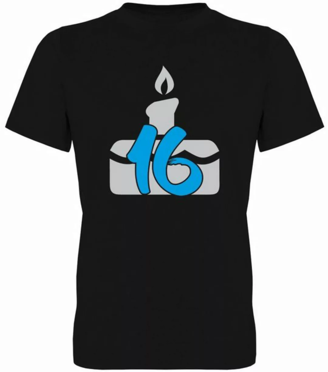G-graphics T-Shirt 16 – Geburtstagstorte Herren T-Shirt, zum 16ten Geburtst günstig online kaufen