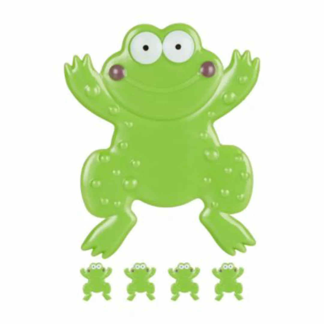 relaxdays Badesticker Frosch im 5er Set grün günstig online kaufen