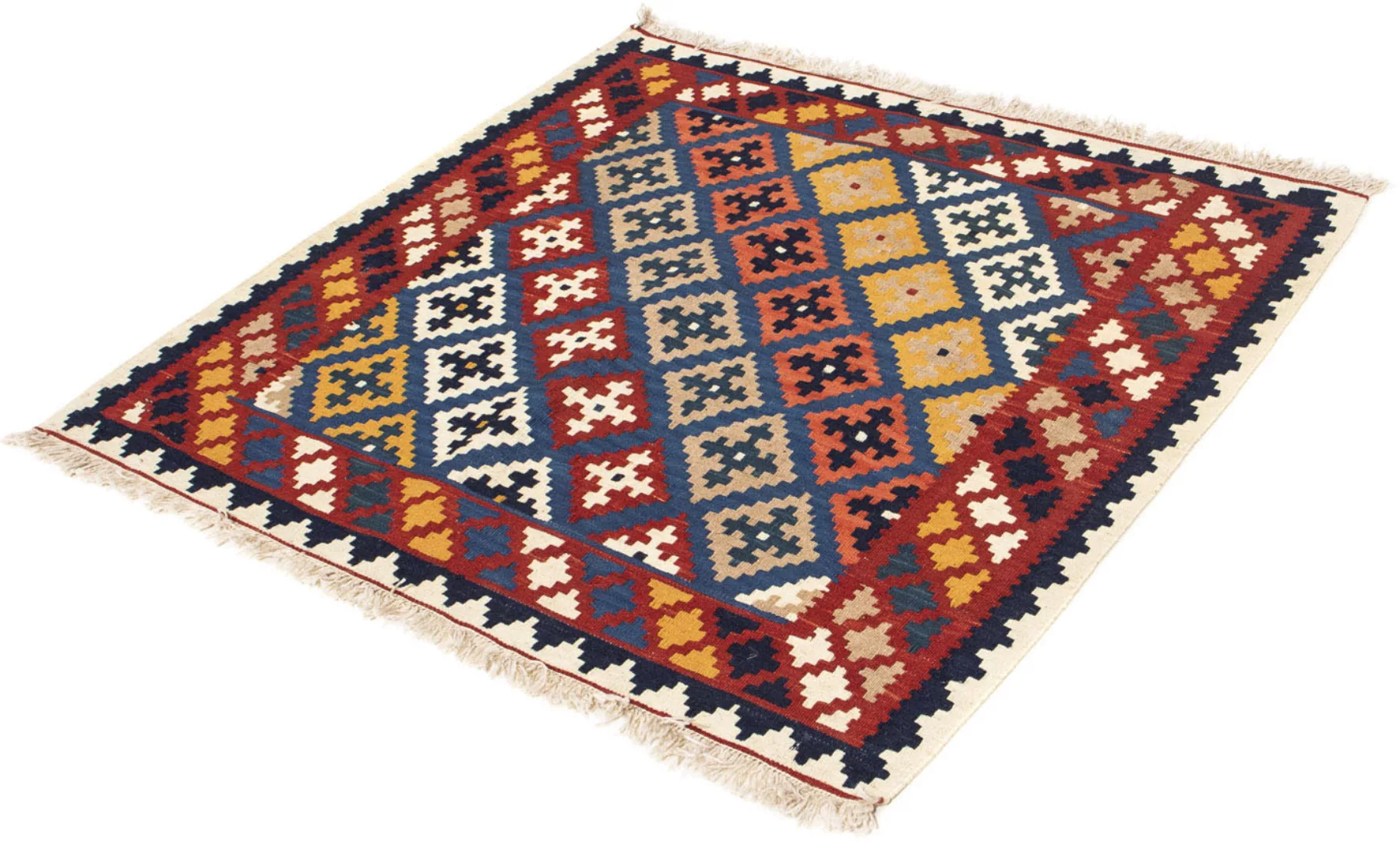 morgenland Wollteppich »Kelim - Oriental quadratisch - 103 x 97 cm - dunkel günstig online kaufen