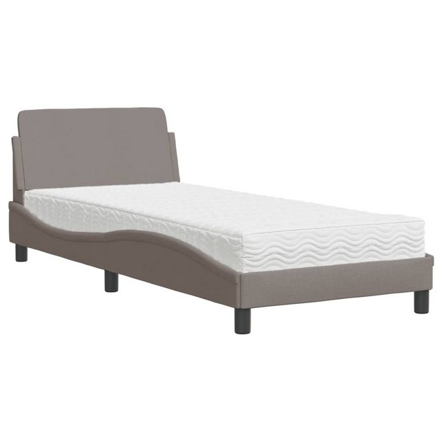 vidaXL Bett mit Matratze Taupe 80x200 cm Stoff2008784 günstig online kaufen