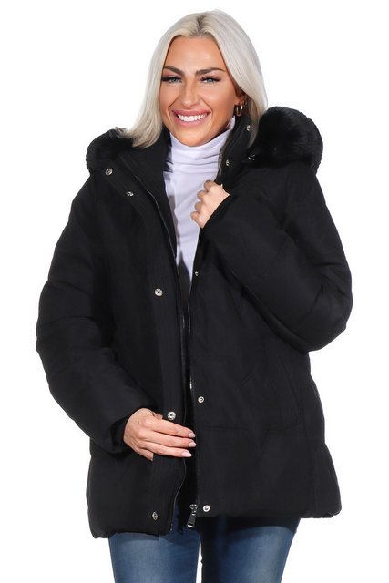 Aurela Damenmode Winterjacke Damen Steppjacke Polarfleece gefüttert mit abn günstig online kaufen