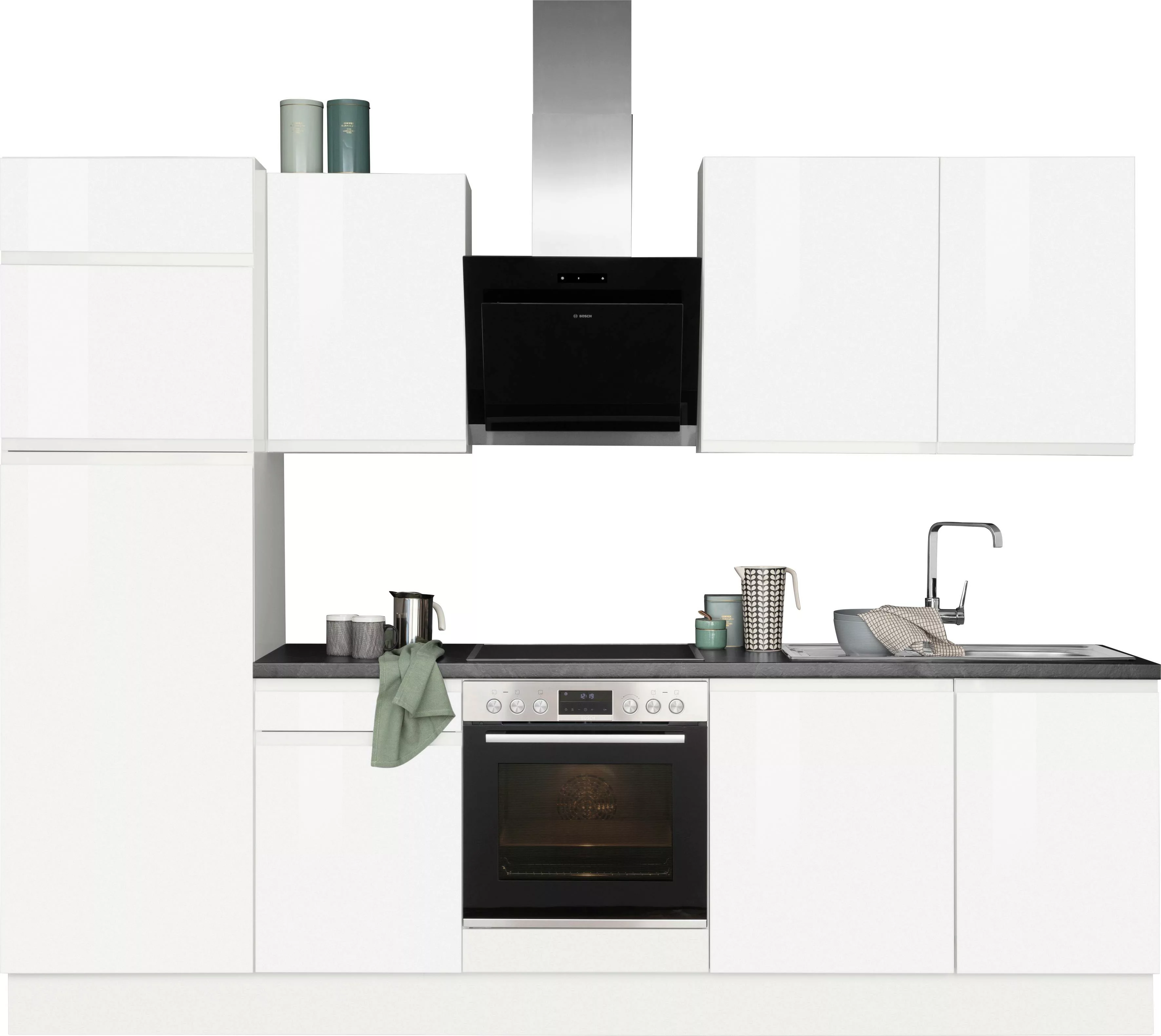 OPTIFIT Küchenzeile "Avio", 38 mm starker Arbeitsplatte und Hochglanz-Front günstig online kaufen