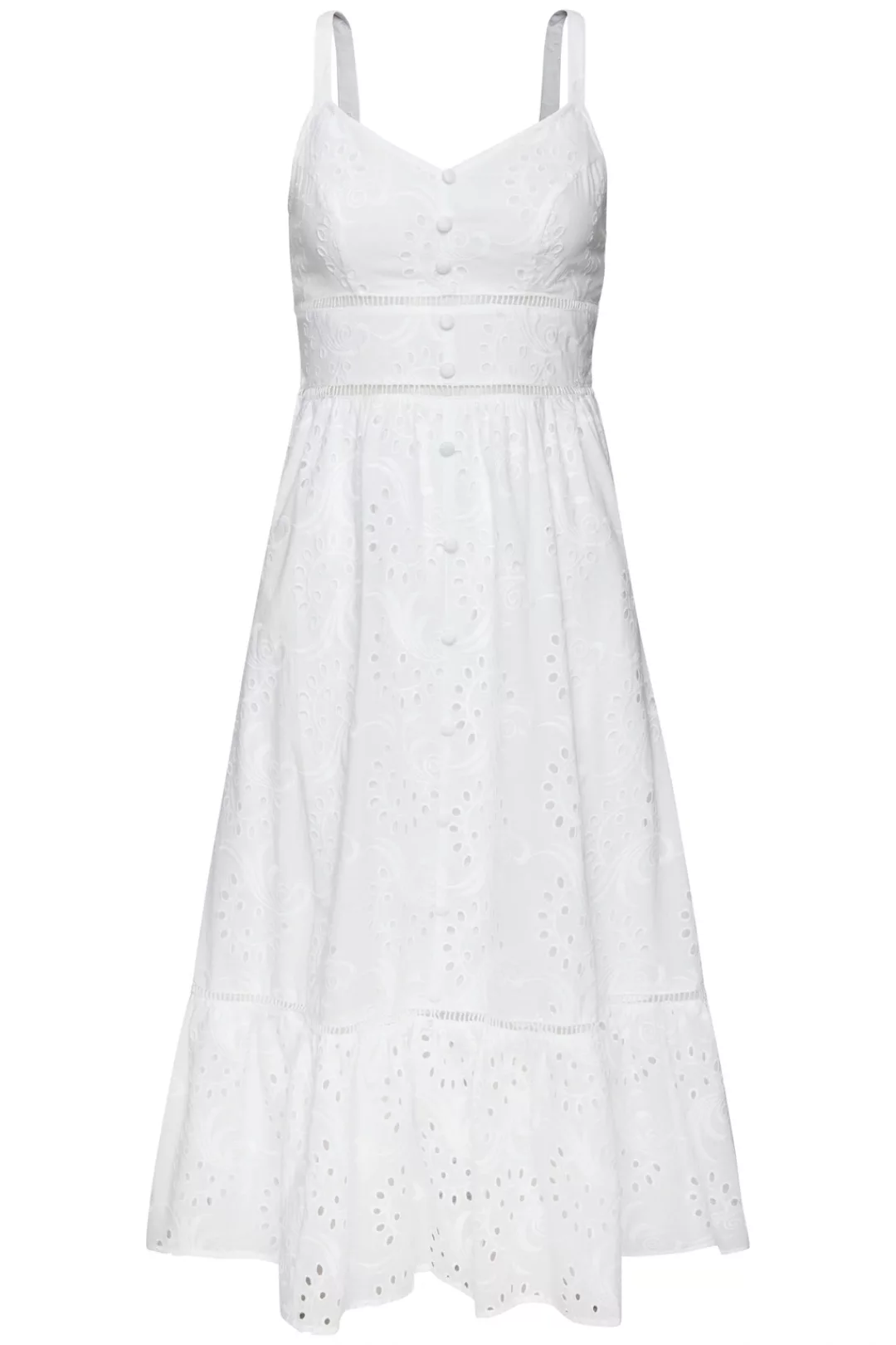 LASCANA Midikleid, mit sommerlicher Lochstickerei günstig online kaufen