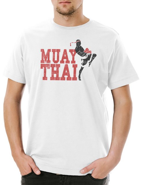 Urban Backwoods Print-Shirt Muay Thai Fighter Herren T-Shirt Martial Arts K günstig online kaufen