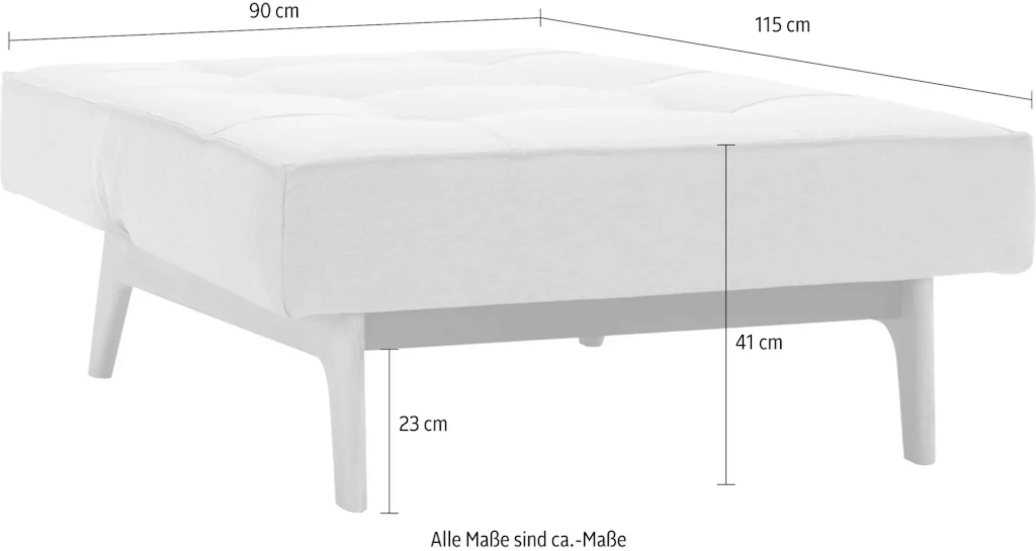 INNOVATION LIVING ™ Sessel "Splitback", mit Eik Beine, in skandinavischen D günstig online kaufen