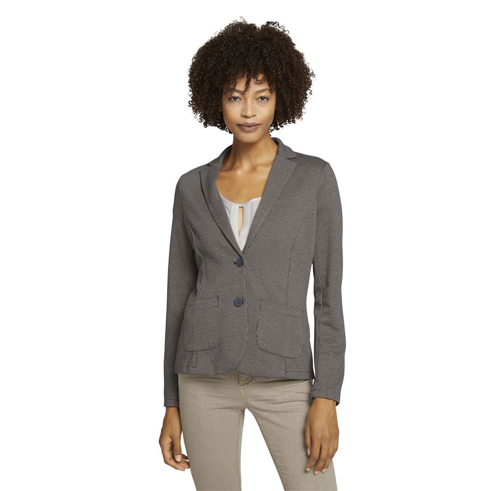 Tom Tailor 1027138 Blazer 2XL Navy Beige Houndstooth günstig online kaufen