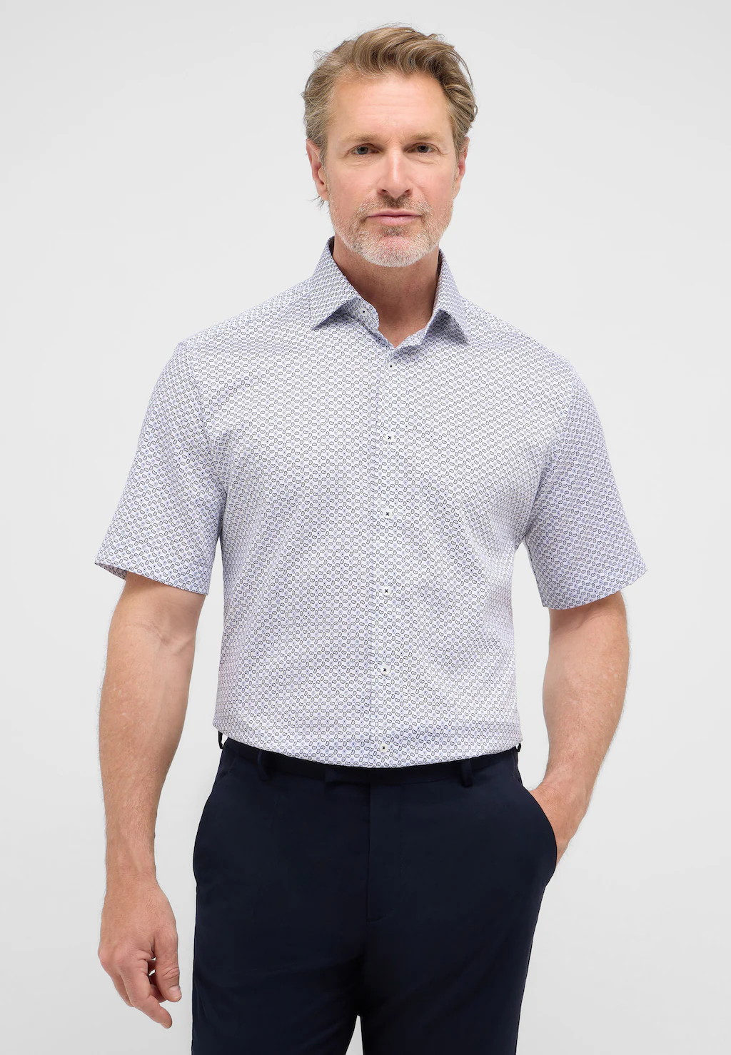 Eterna Kurzarmhemd "MODERN FIT", NON IRON (bügelfrei) günstig online kaufen