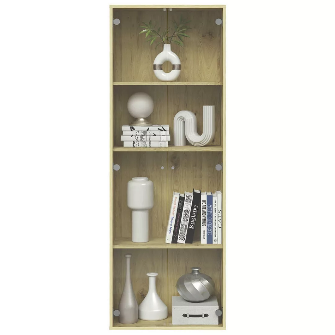 Vitrine  Eiche Artisan Nachbildung B/H/T: ca. 61x171x33 cm günstig online kaufen