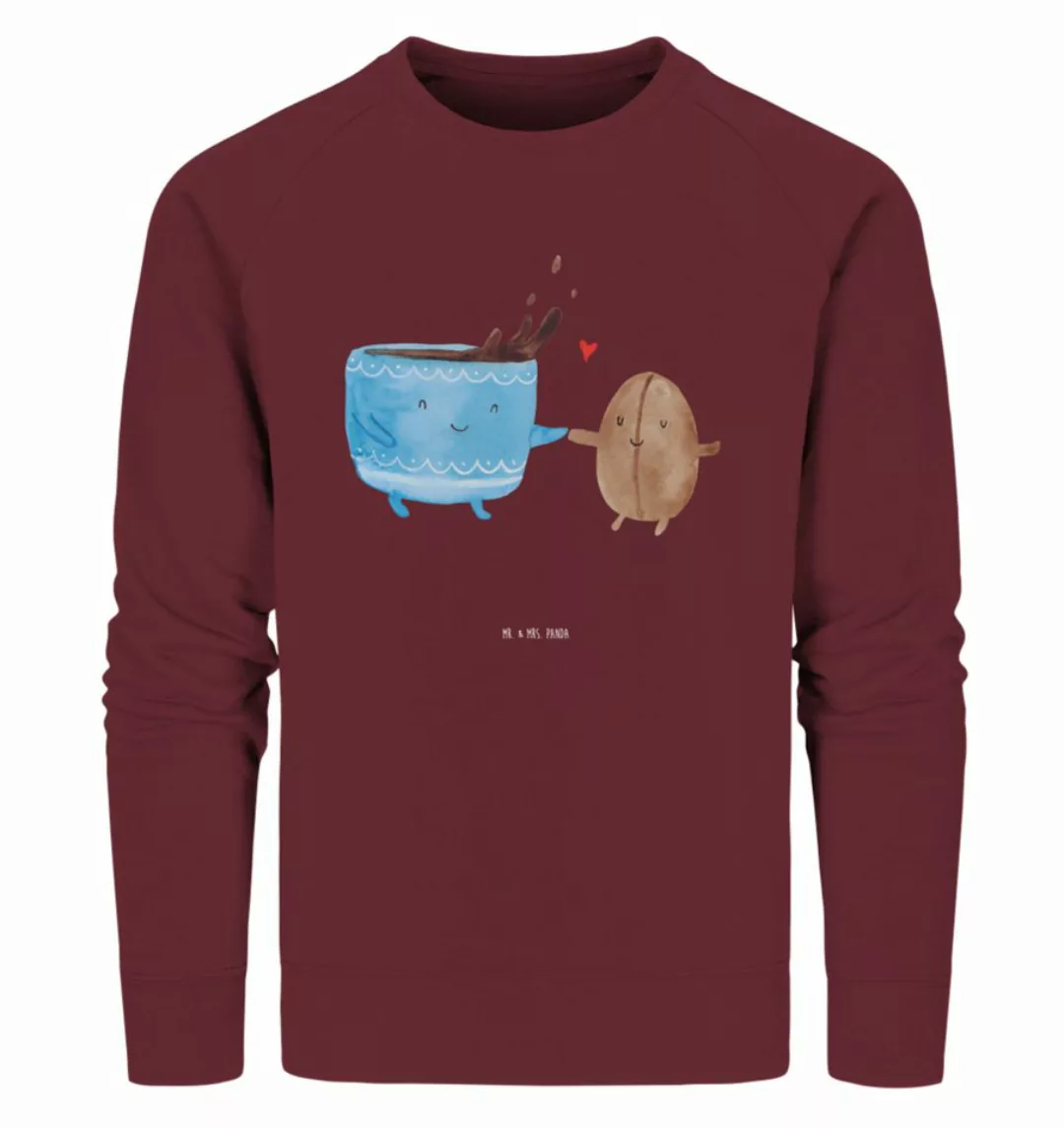 Mr. & Mrs. Panda Longpullover Größe L Kaffee Bohne - Burgundy - Geschenk, G günstig online kaufen