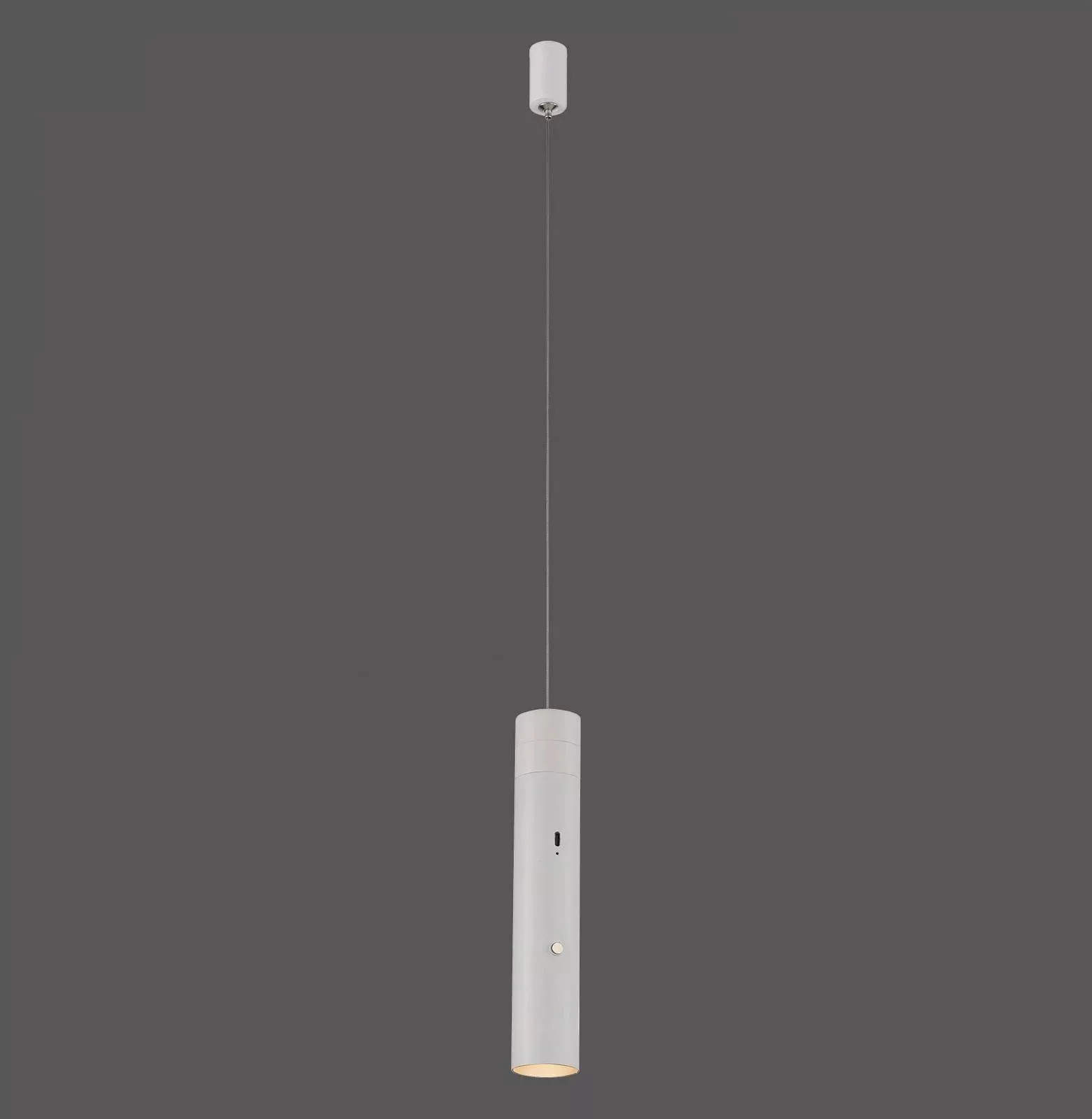 Just Light. LED-Akku-Pendelleuchte Attach Weiß 120 cm x Ø 16 günstig online kaufen