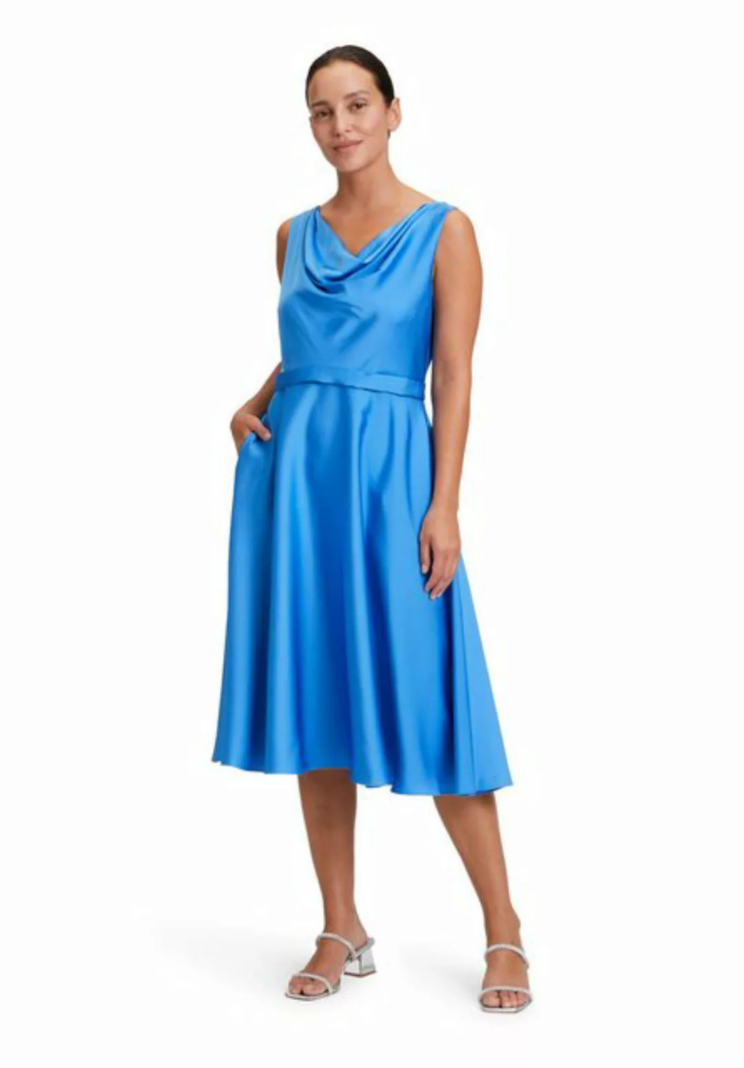 Vera Mont Cocktailkleid Vera Mont Cocktailkleid mit Wasserfallausschnitt Fo günstig online kaufen