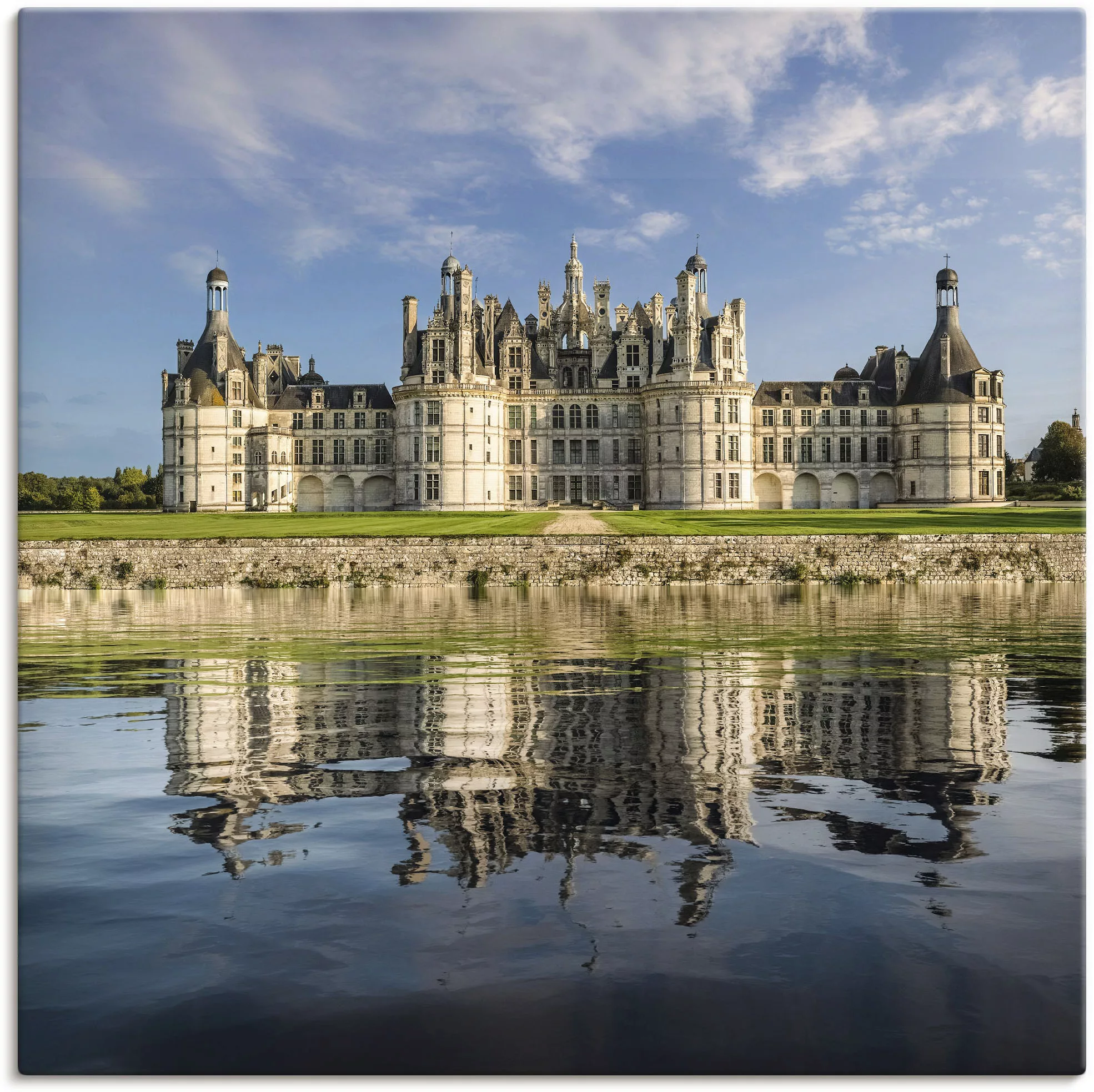 Artland Leinwandbild "Loire-Schloss Chateau Chambord", Gebäude, (1 St.), au günstig online kaufen