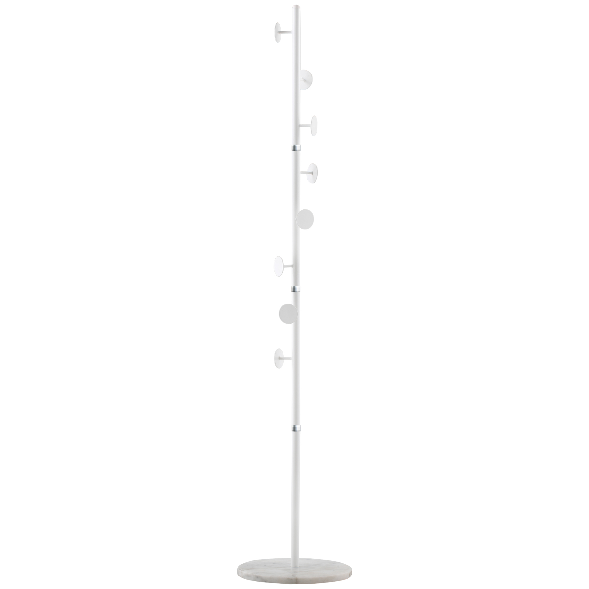 HOMCOM Albero Kleiderständer mit 8 Haken und rundem Marmorsockel, Bodensteh günstig online kaufen