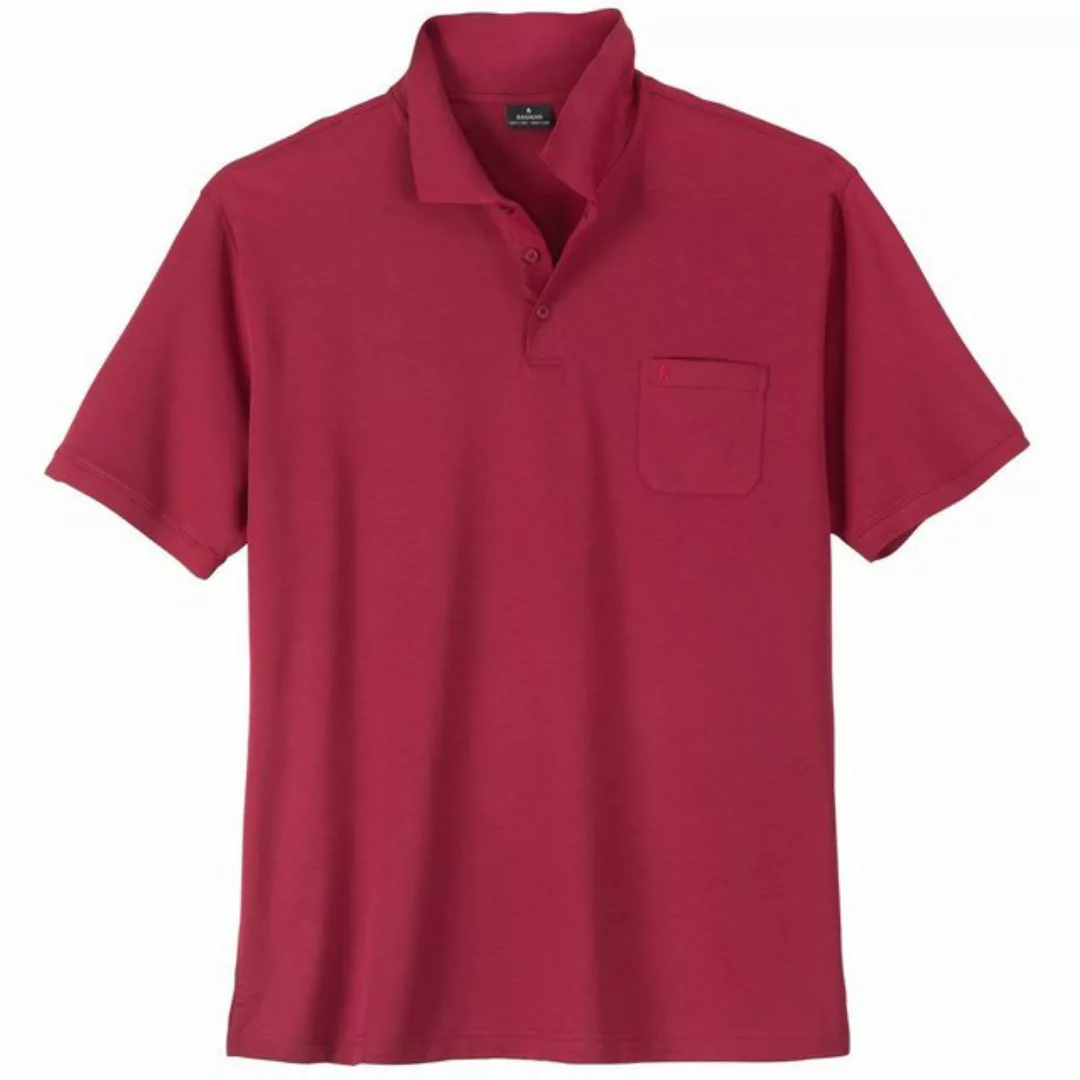 RAGMAN Poloshirt Große Größen Herren Poloshirt rot Softknit Ragman günstig online kaufen