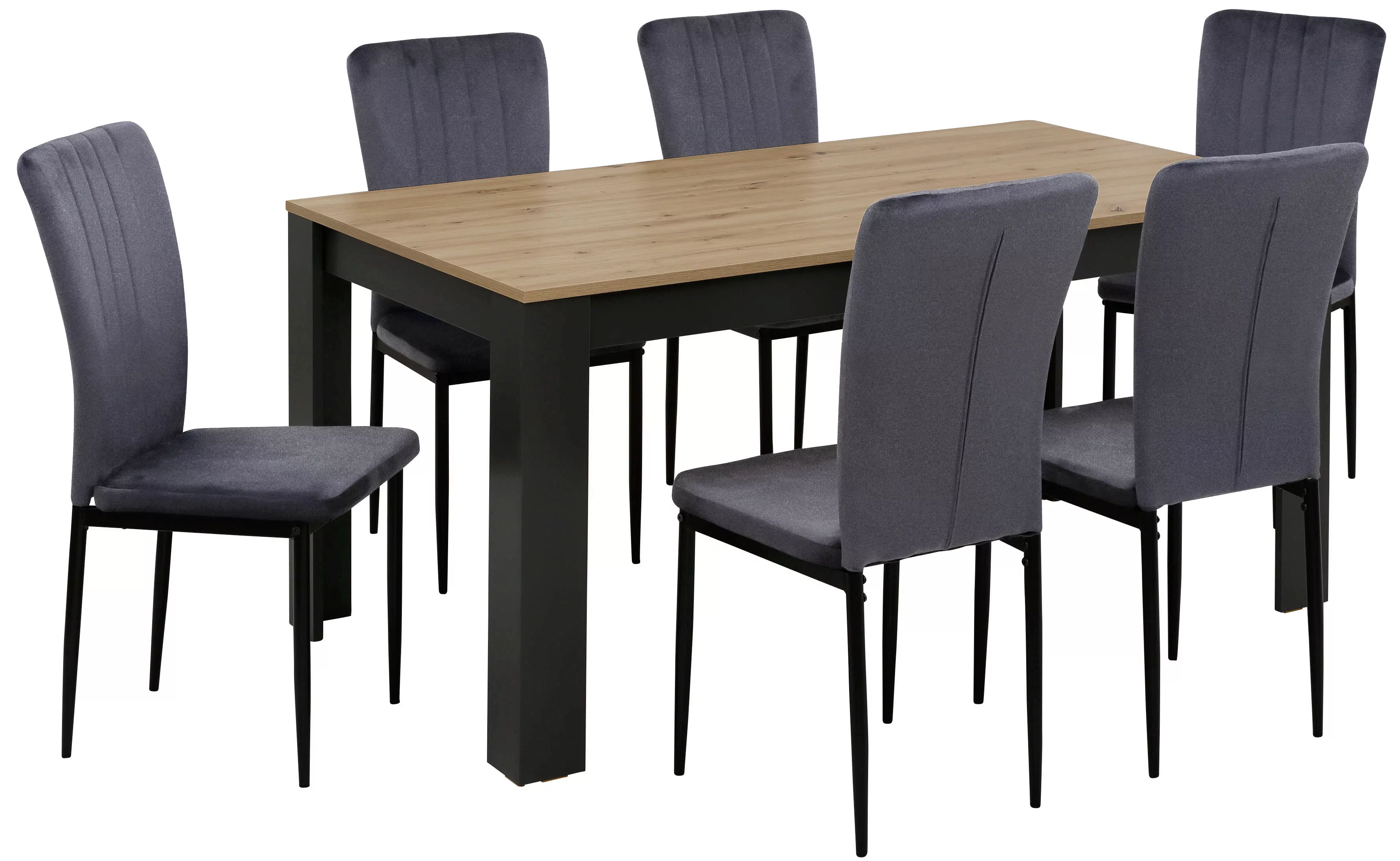 Home affaire Essgruppe "Bergamo", (Set, 7 tlg.), moderne 7-tlg Essgruppe, U günstig online kaufen