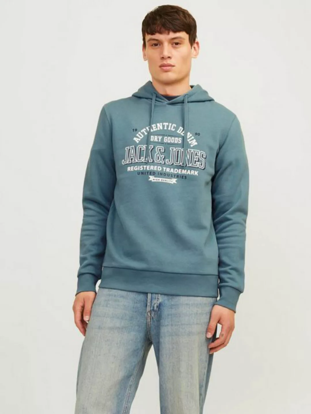 Jack & Jones Kapuzensweatshirt JJELOGO SWEAT HOOD 2 COL 24/25 NOOS günstig online kaufen