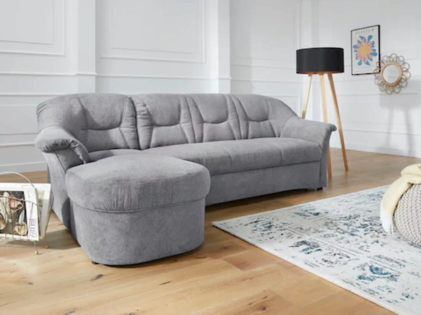 DOMO collection Ecksofa »Sarafina L-Form«, wahlweise mit Bettfunktion, opti günstig online kaufen