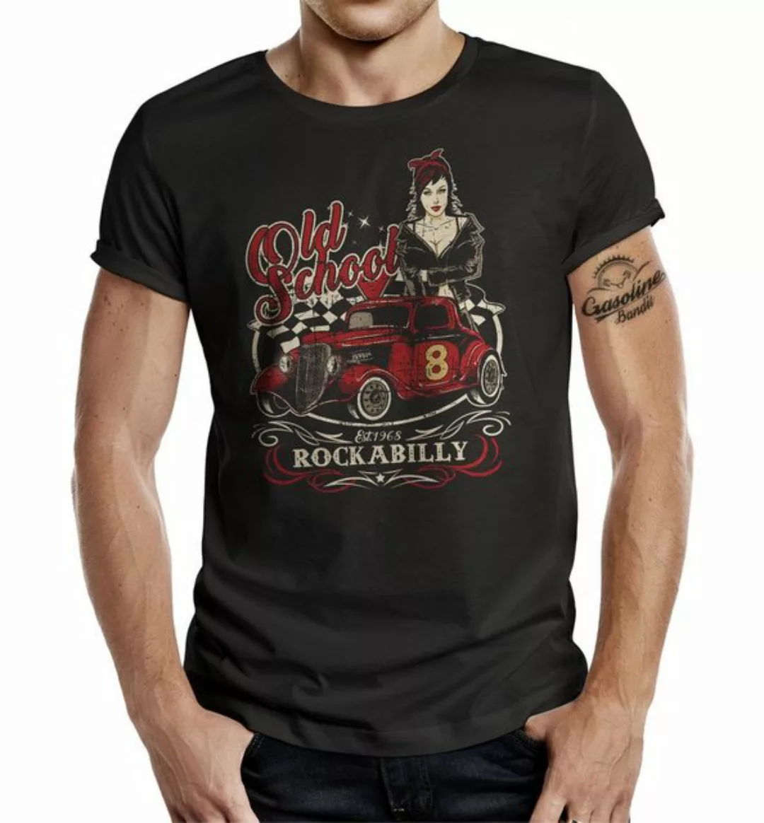 GASOLINE BANDIT® T-Shirt im Original Biker Racer Rockabilly Hot-Rod Design: günstig online kaufen