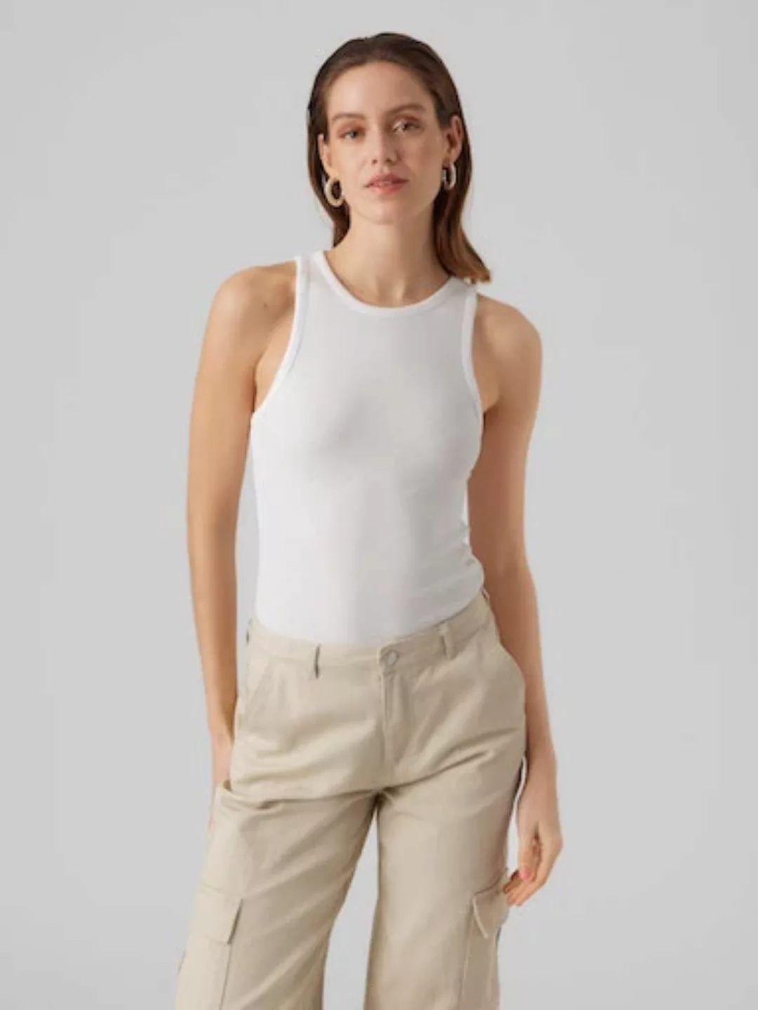 Vero Moda Tanktop VMROMA S/L RIB TOP JRS NOOS günstig online kaufen