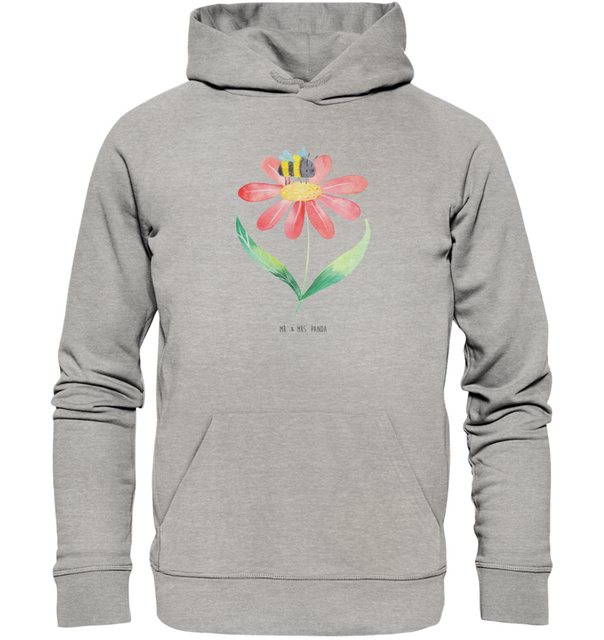 Mr. & Mrs. Panda Hoodie Größe S Hummel Blume - Heather Grey - Geschenk, Tie günstig online kaufen