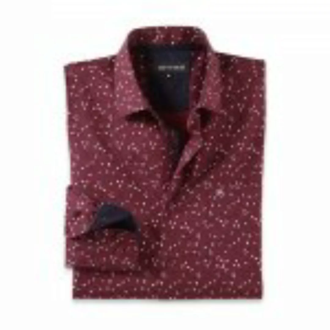 Aktuelles Druckhemd, burgund-b günstig online kaufen