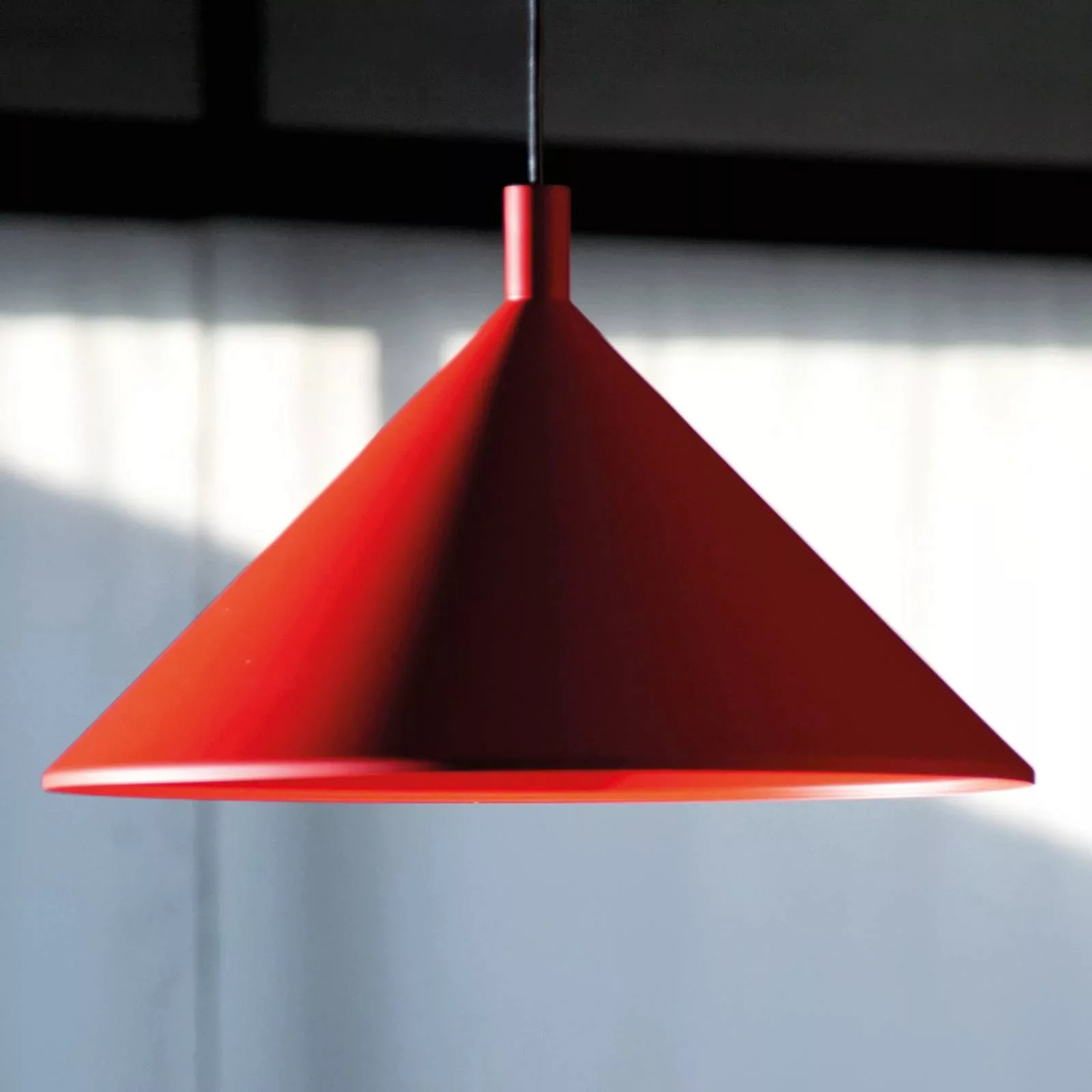 Martinelli Luce Cono Hängeleuchte rot, Ø 45 cm günstig online kaufen