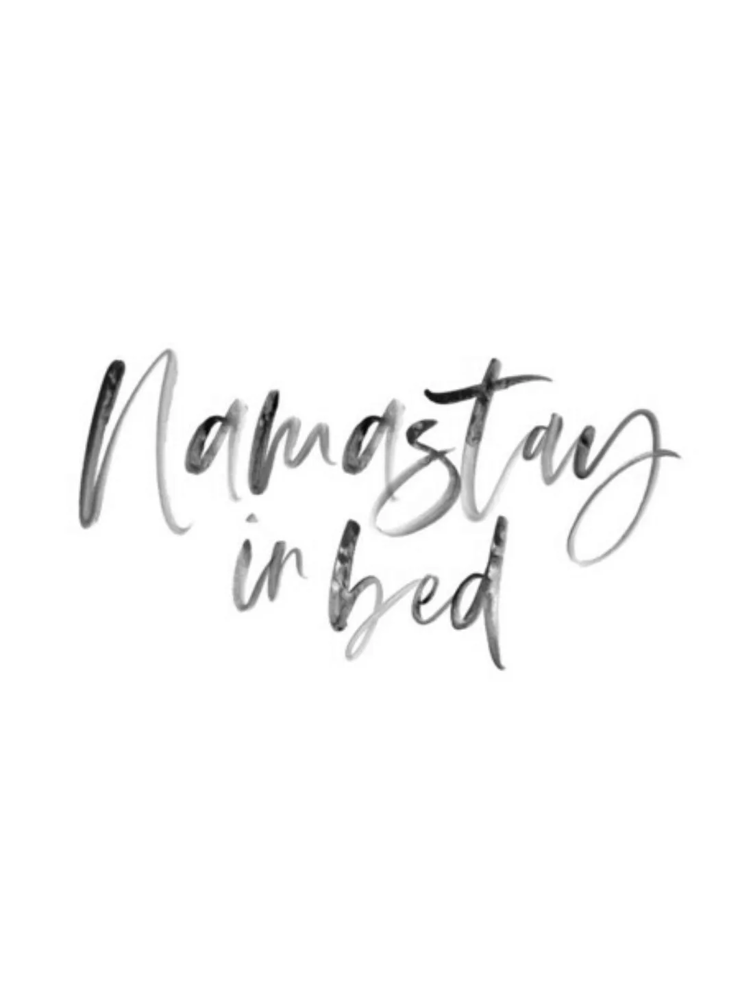 Poster / Leinwandbild - Namastay In Bed No3 günstig online kaufen