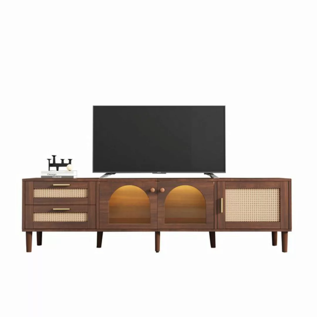 OKWISH TV-Schrank Lowboard,Fernsehtisch,TV-Board,TV-Ständer (für 80-Zoll-Fe günstig online kaufen