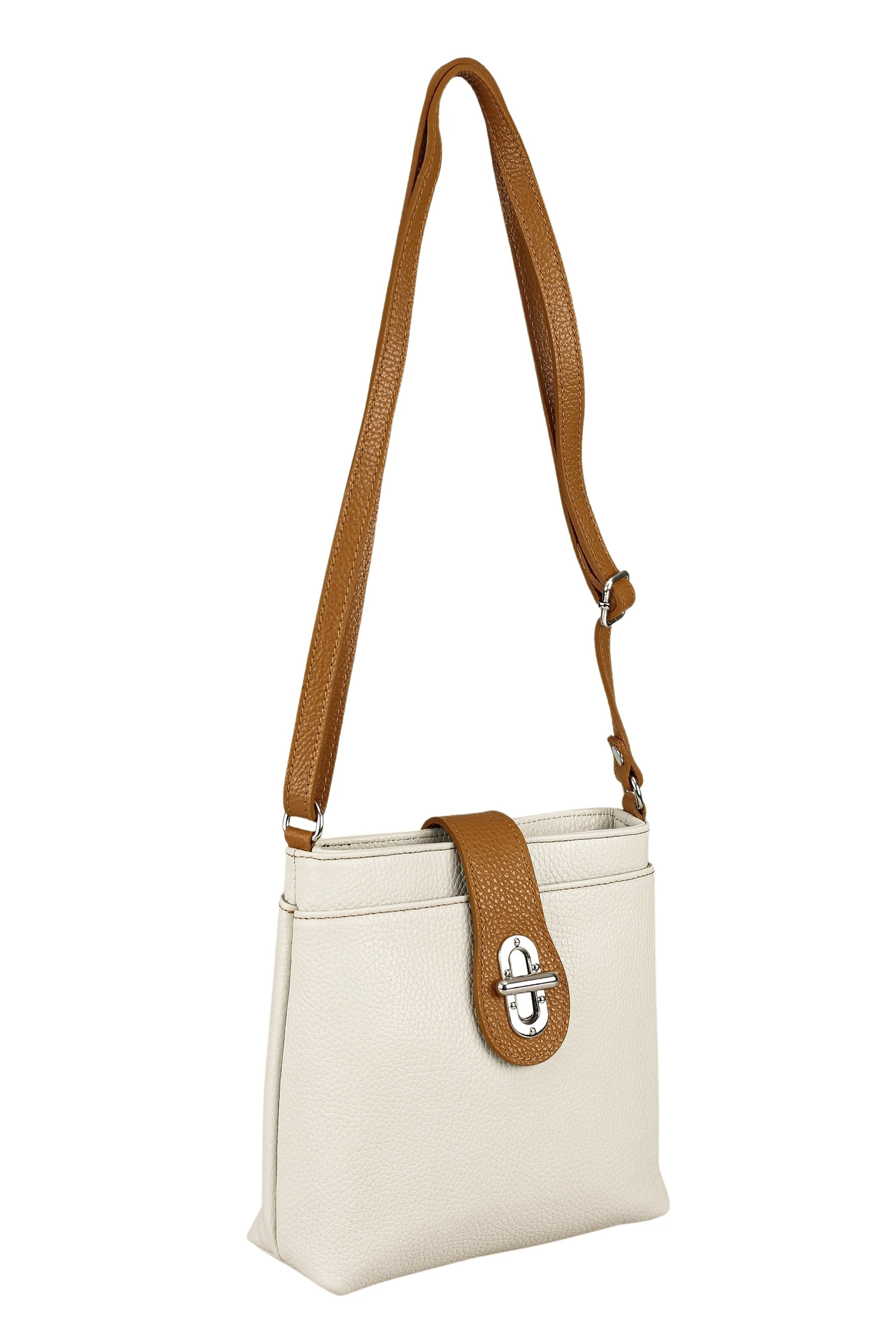 COLLEZIONE ALESSANDRO Umhängetasche "Crema", Echt Leder, Made in Italy günstig online kaufen