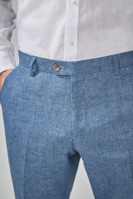 Next Anzughose Skinny Fit Baukasten-Anzug-Hose aus Leinengemisch (1-tlg) günstig online kaufen