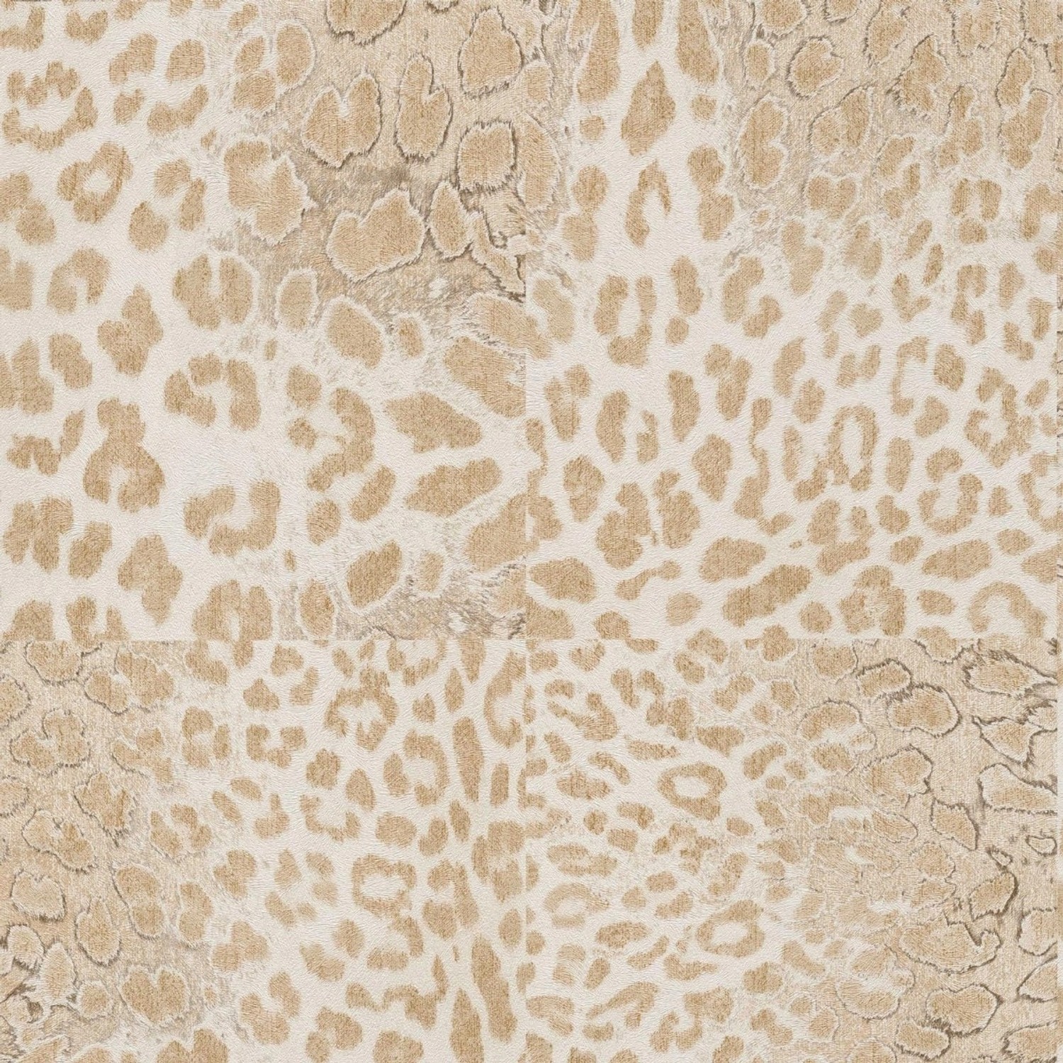 Bricoflor Beige Creme Leoparden Tapete Im Boho Chic Elegante Vliestapete mi günstig online kaufen