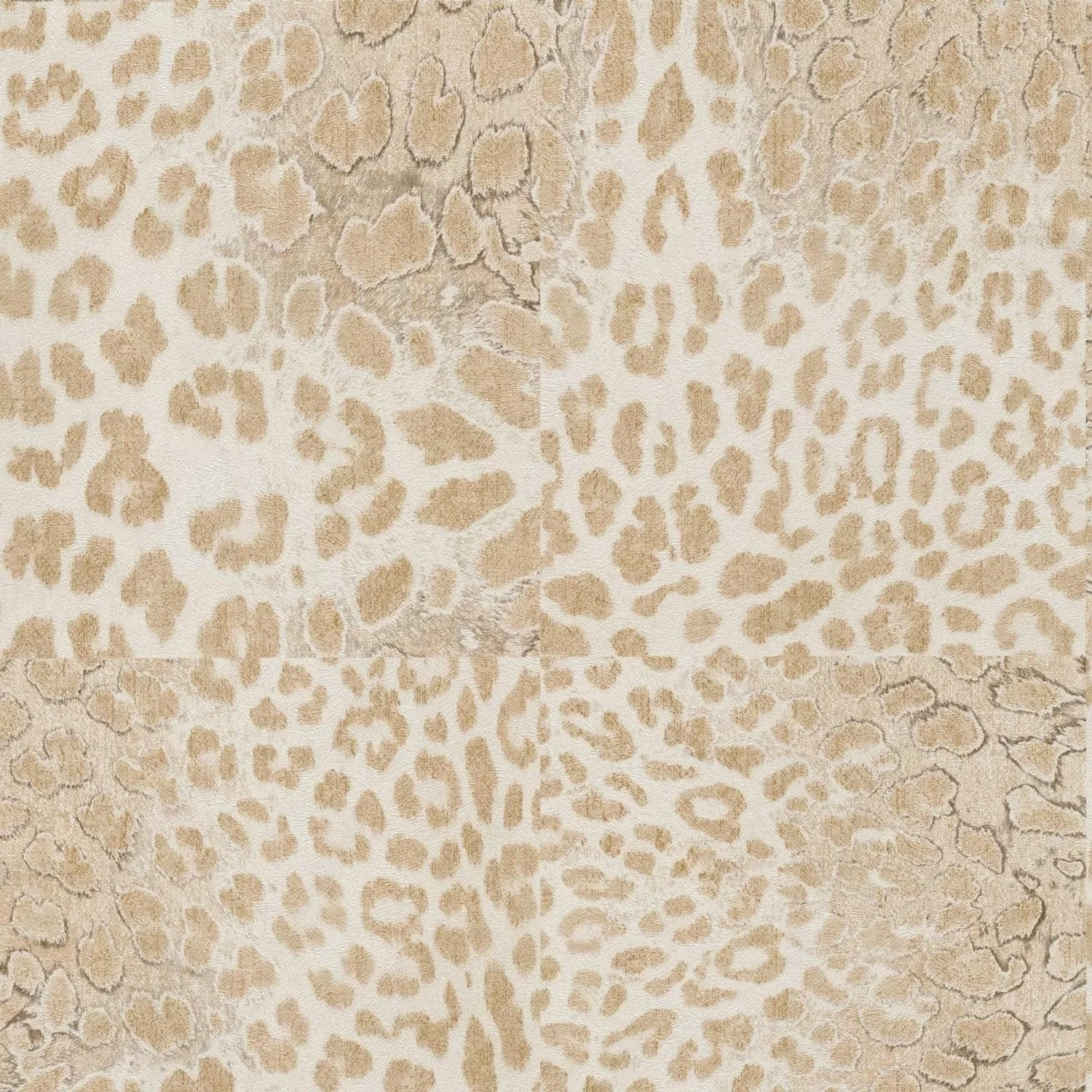 Bricoflor Beige Creme Leoparden Tapete Im Boho Chic Elegante Vliestapete mi günstig online kaufen