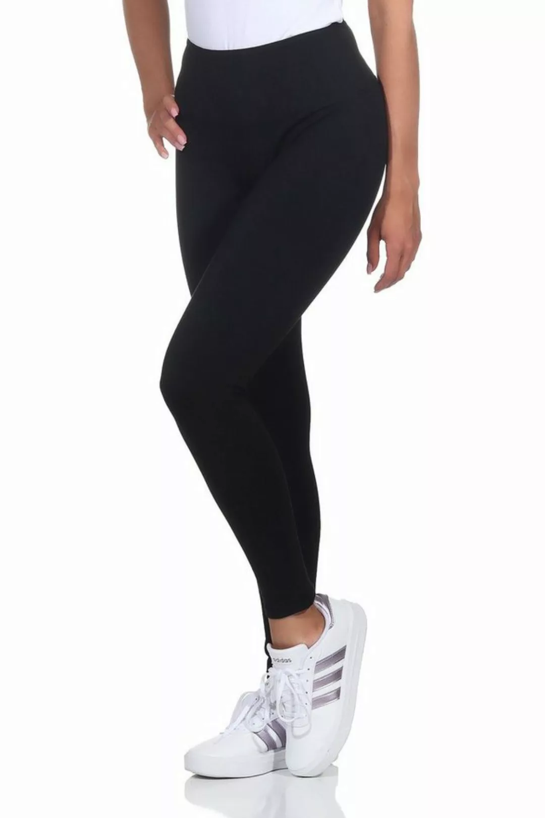 CLEO STYLE Leggings Damen Leggings 9007 2XL/3XL Schwarz 9001 günstig online kaufen